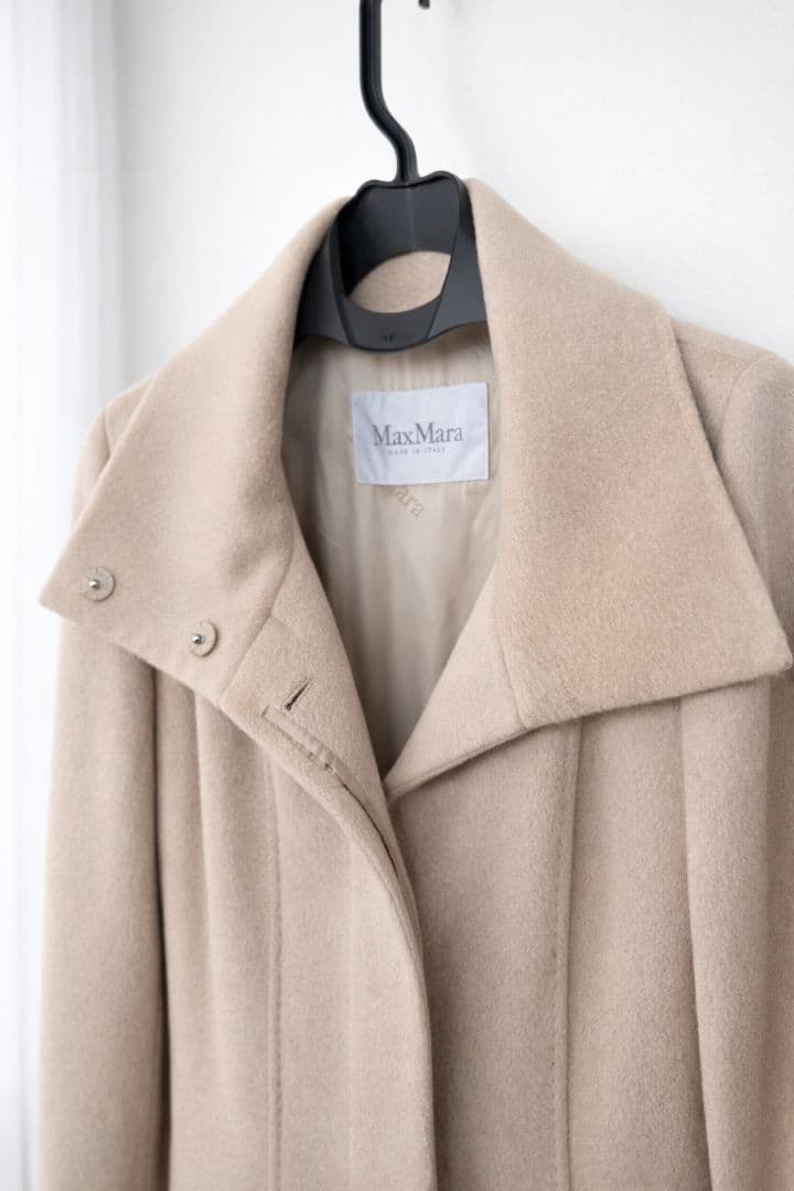 Max Maraマックスマーラ キャメル100%コート 34イタリア製 白タグ