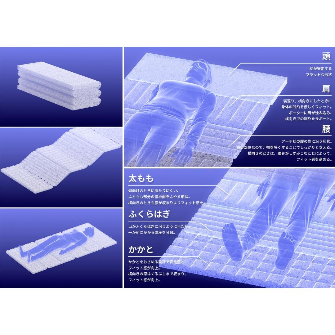 【るる】mizuno リフル マットレス 700 シングルサイズ