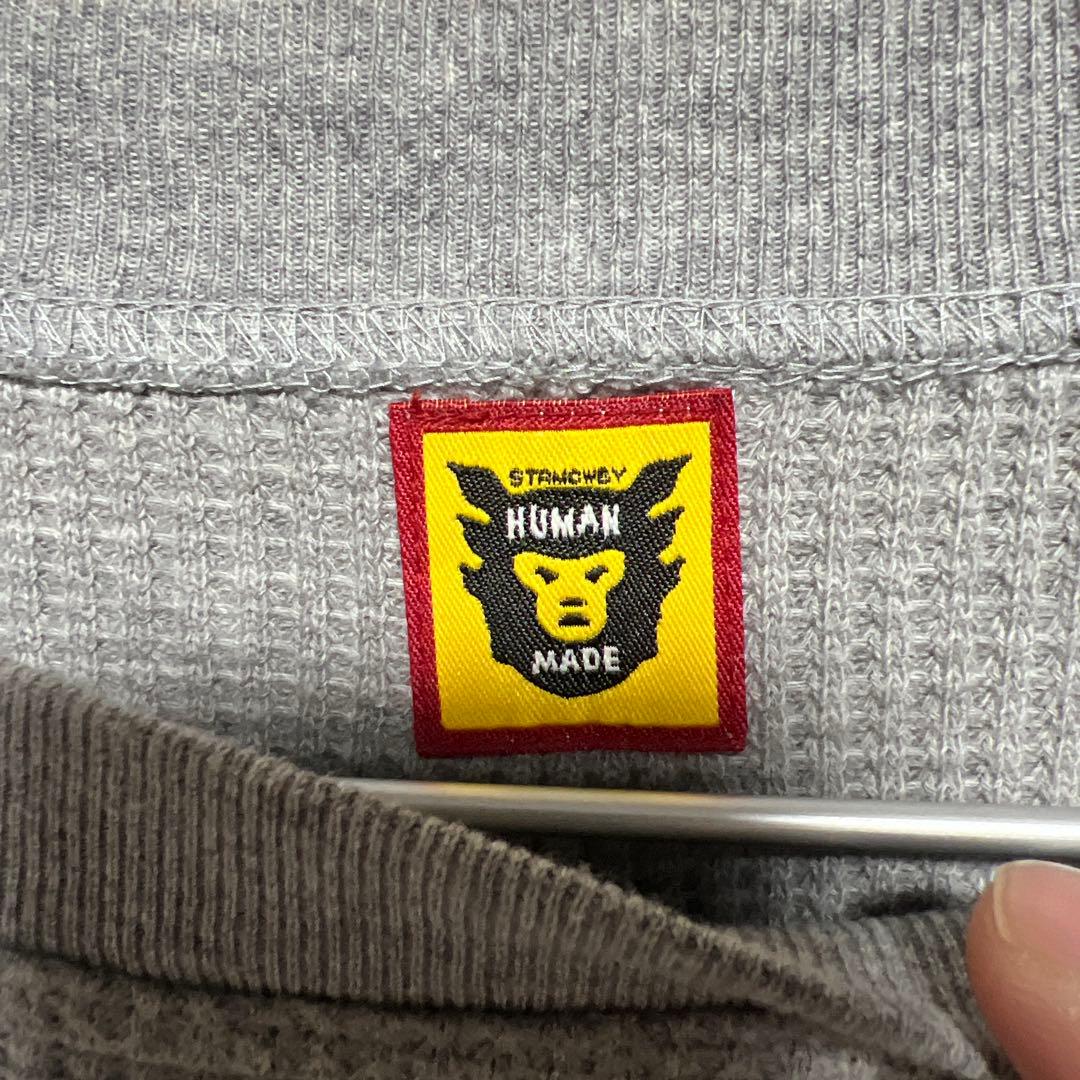 あ*ち様 human made ヒューマンメイド ワッフルロンＴ サーマルニット