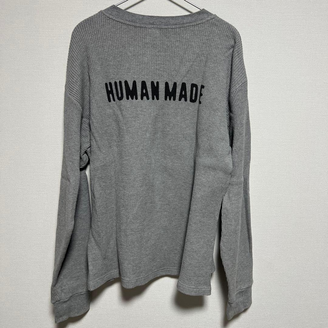 あ*ち様 human made ヒューマンメイド ワッフルロンＴ サーマルニット