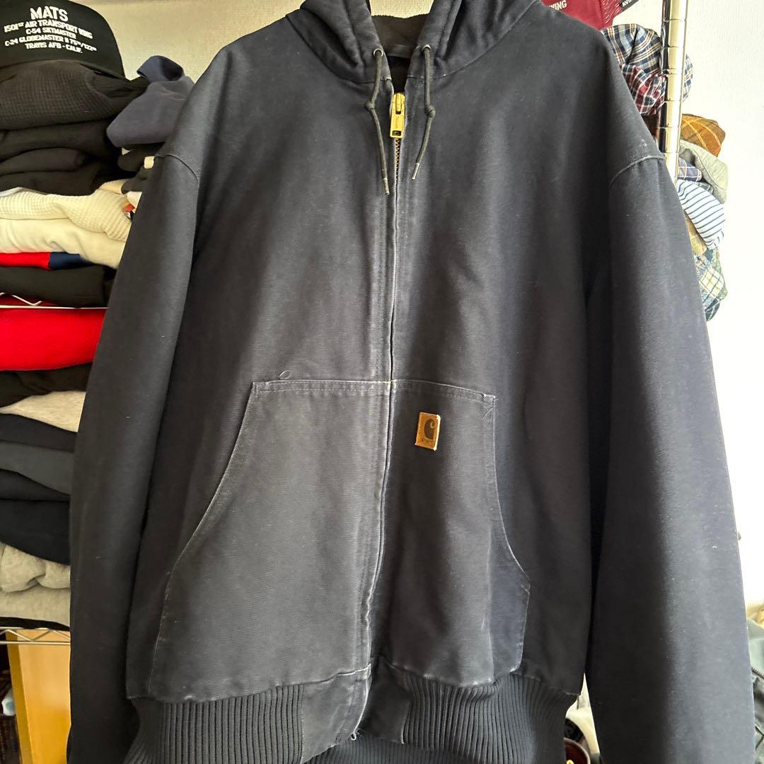 カーハートアクティブジャケットネイビー