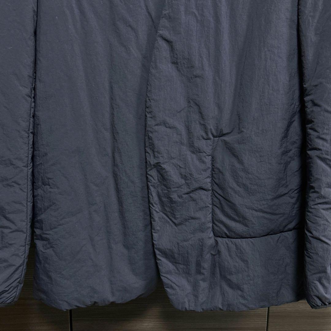 メゾンマルジェラ ノーカラージャケット ボタンレス イタリア製 ネイビー 48