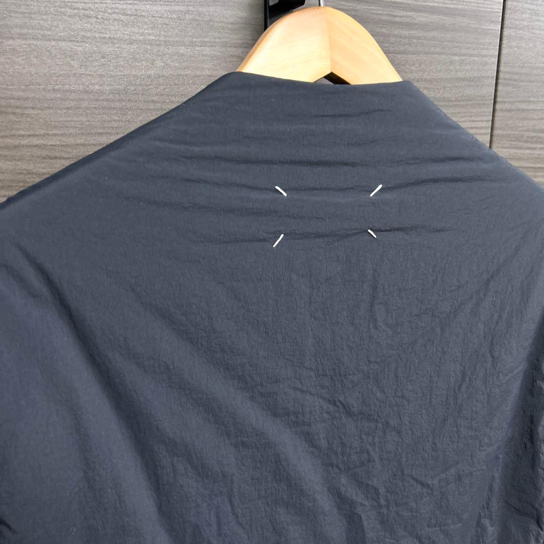 メゾンマルジェラ ノーカラージャケット ボタンレス イタリア製 ネイビー 48