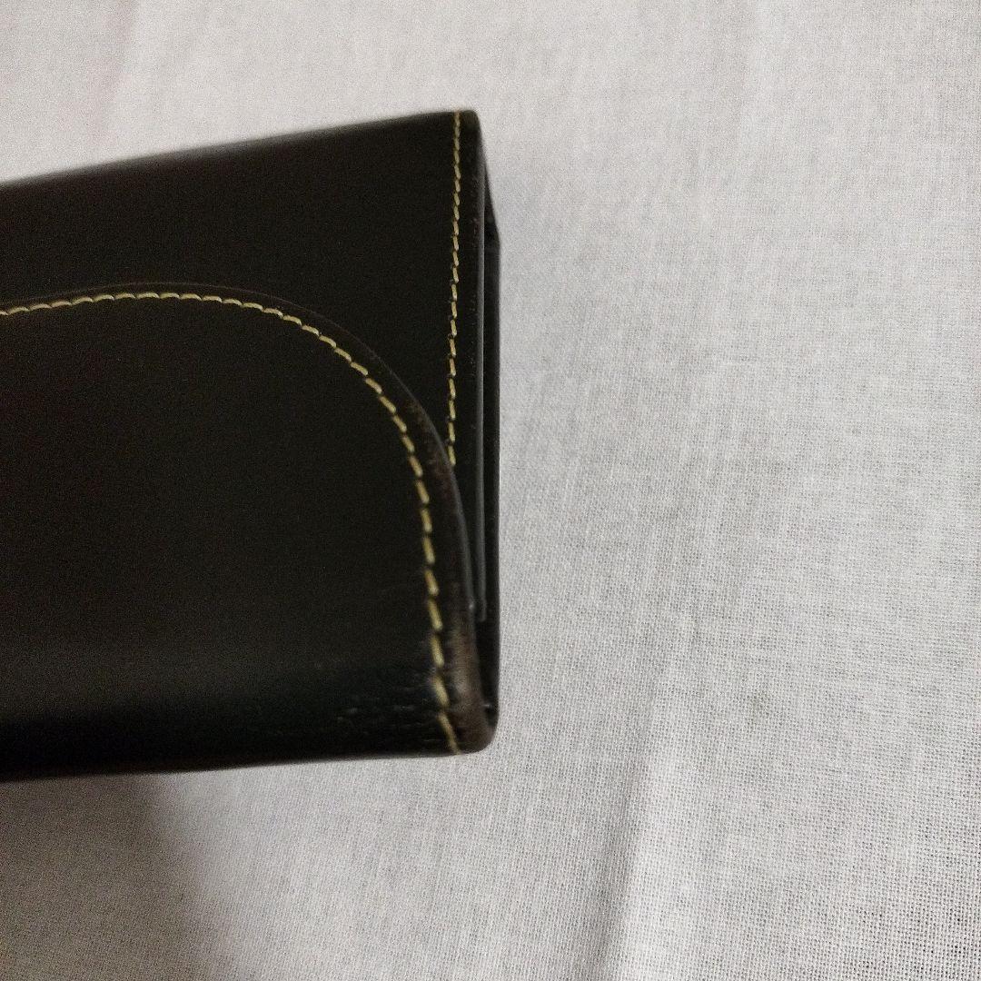 【廃盤】ホワイトハウスコックス（ベオーマ）三つ折り財布 ダークグリーン×イエロー