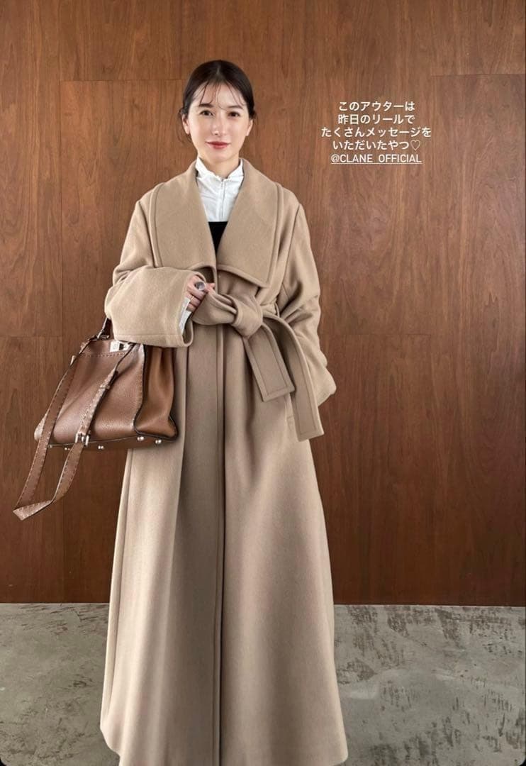 期間限定＊CLANE LADY MAXI GOWN COAT クラネ　1Mガウン