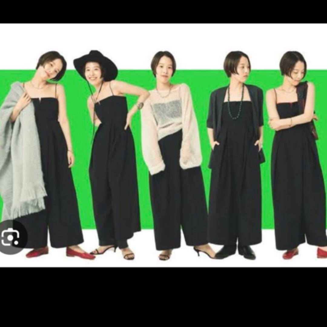 Plage TAFTA CAMI サロペ 黒パンツ　38