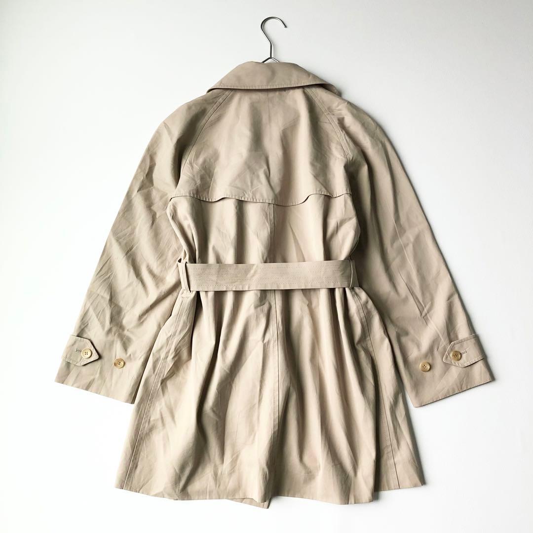 2891yバーバリーロンドン　裏地ノバチェック トレンチコート　M ベージュ　綿