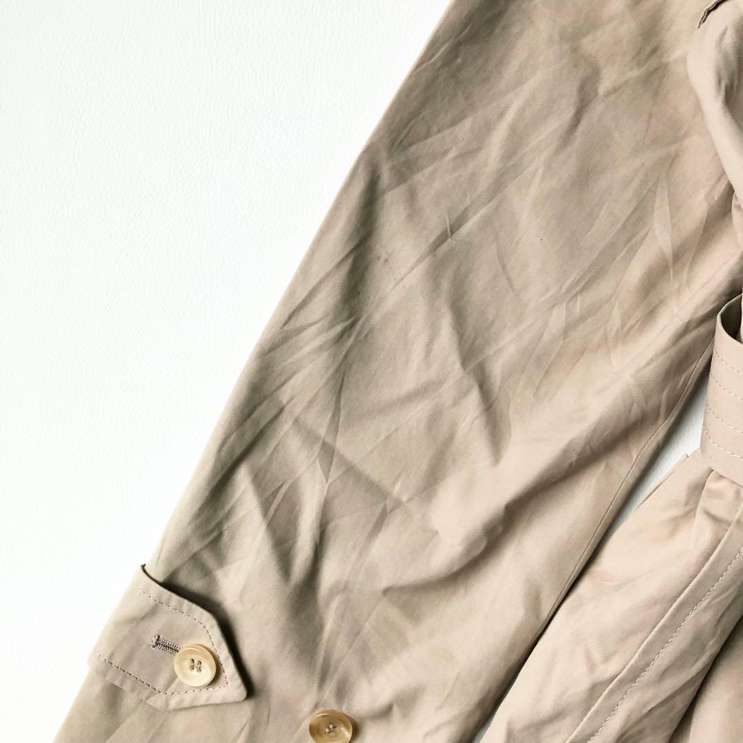 2891yバーバリーロンドン　裏地ノバチェック トレンチコート　M ベージュ　綿