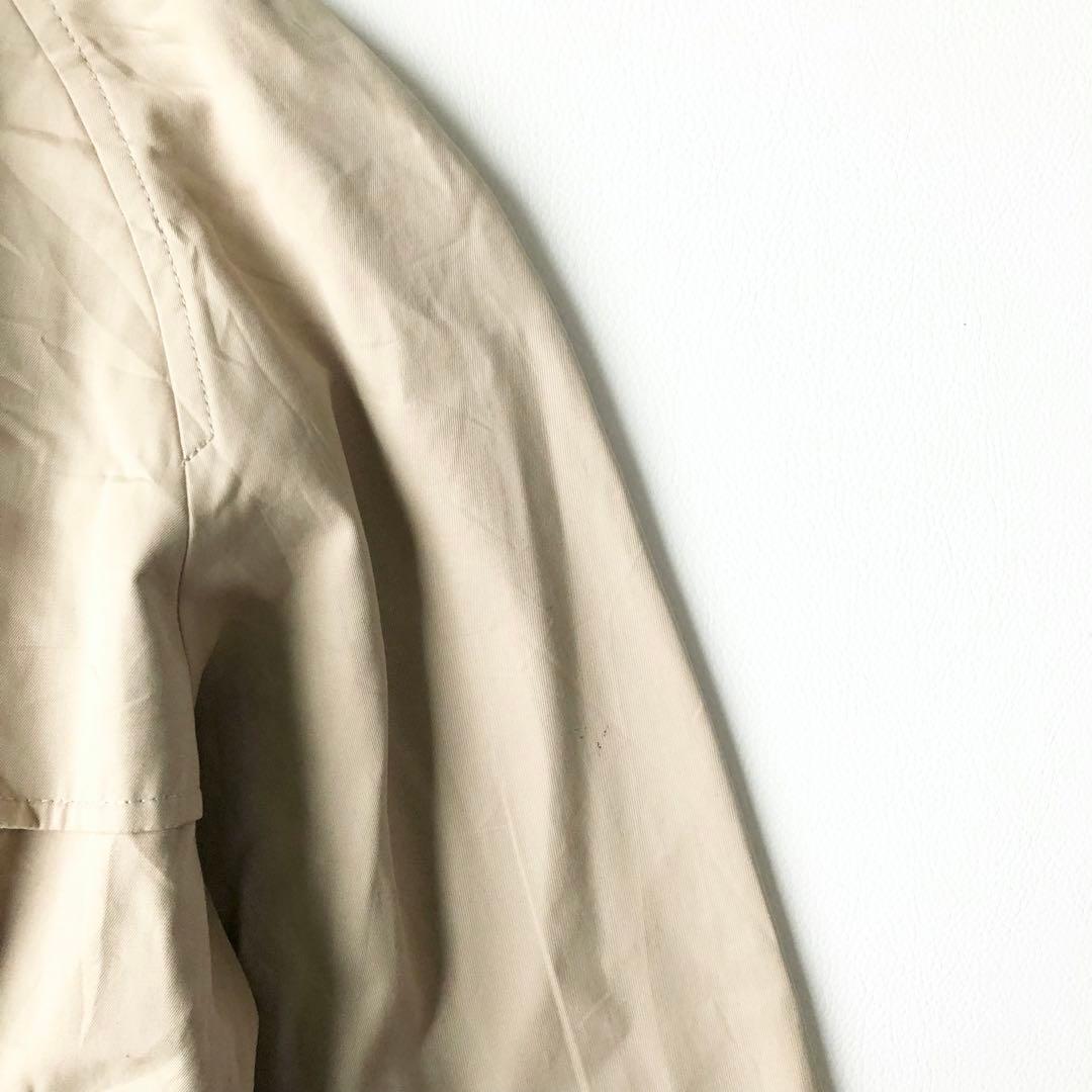 2891yバーバリーロンドン　裏地ノバチェック トレンチコート　M ベージュ　綿