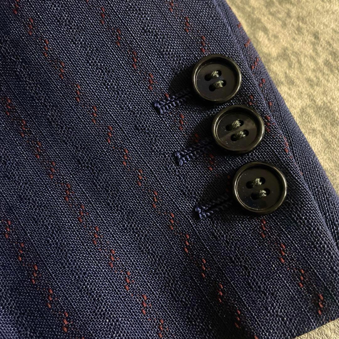 美品 高級 濃紺 セットアップスーツ × Christian Diorネクタイ