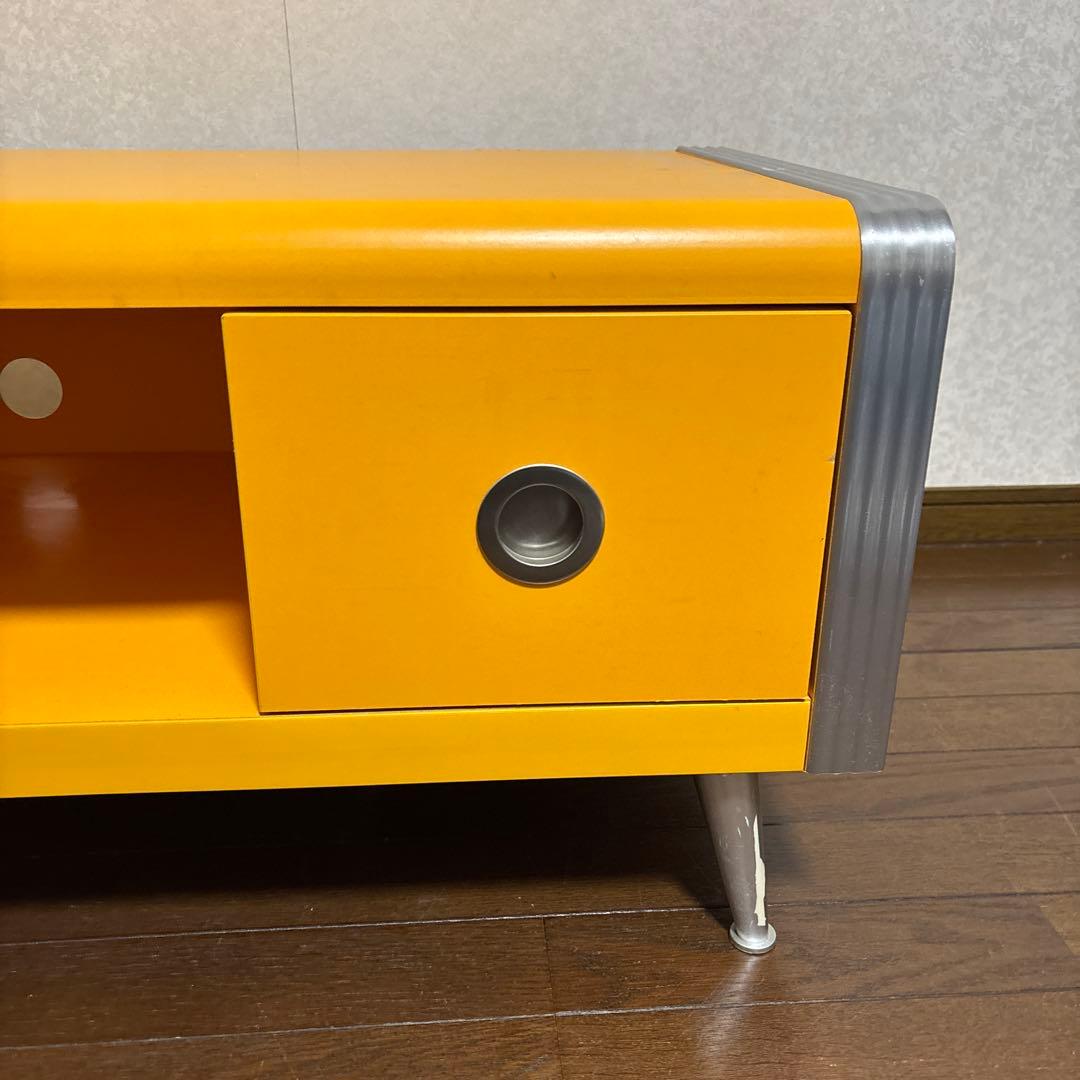 【良品】スペースエイジ テレビボード レトロポップ ヴィンテージ イエロー