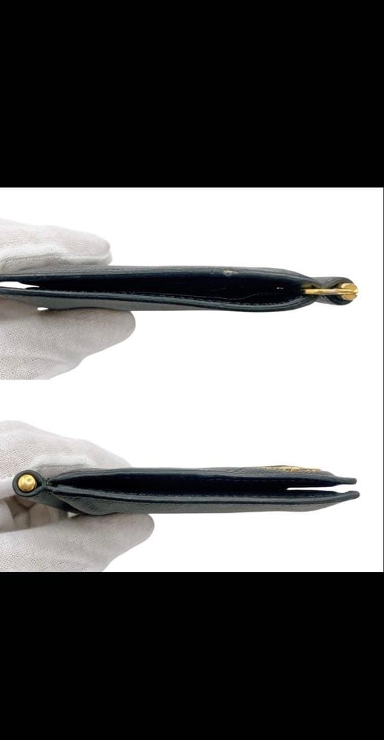 美品✨PRADA プラダ　マネークリップ　カードケース　サフィアーノ　ブラック