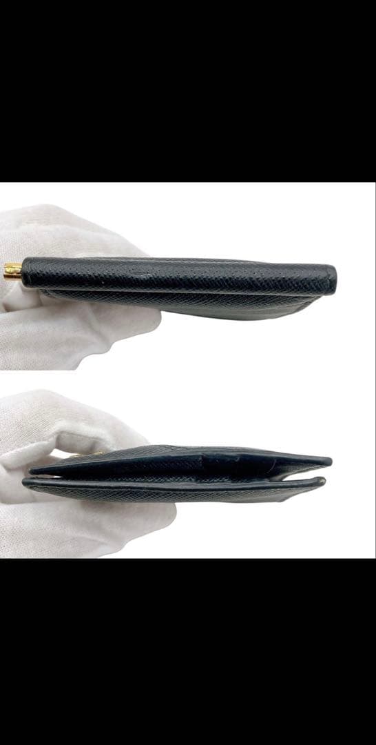 美品✨PRADA プラダ　マネークリップ　カードケース　サフィアーノ　ブラック