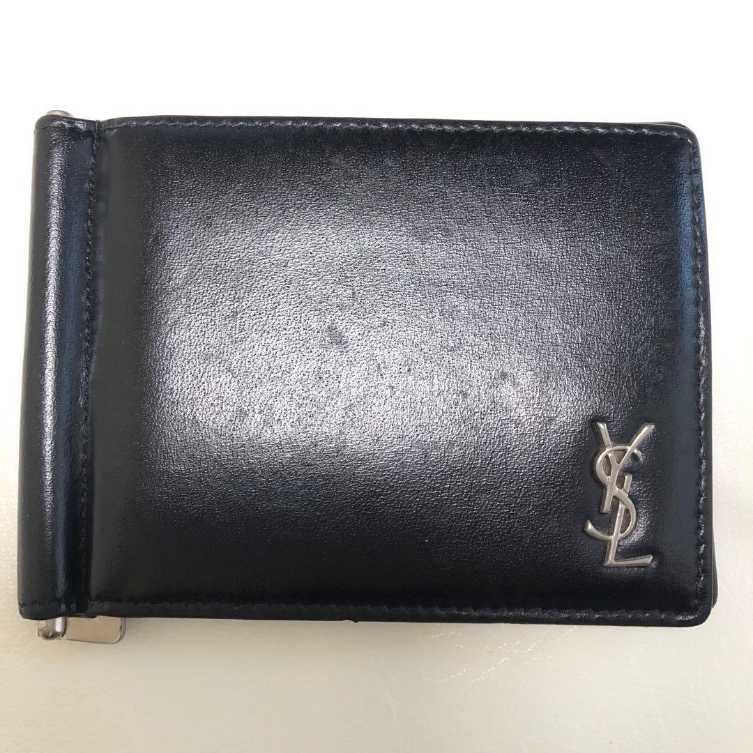 【SAINT LAURENT】サンローランパリ　マネークリップ　二つ折り財布