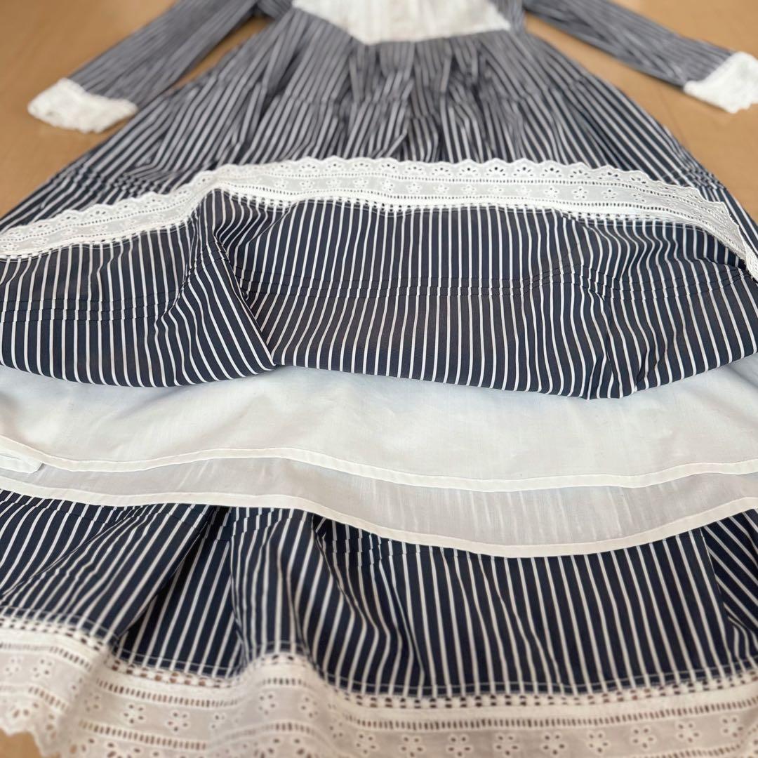 【セブンテン】seventen ピンタックレースワンピース