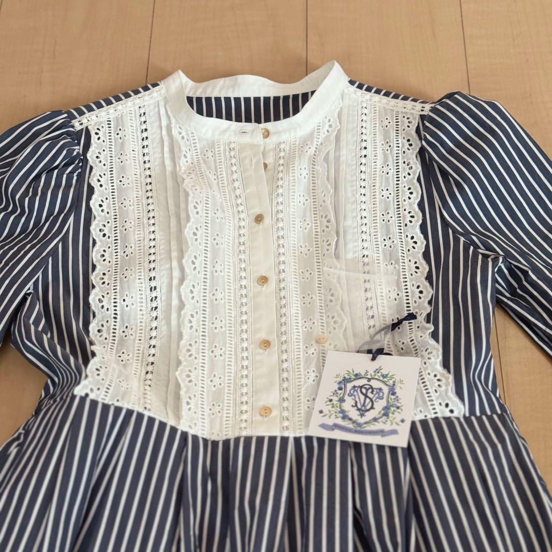 【セブンテン】seventen ピンタックレースワンピース