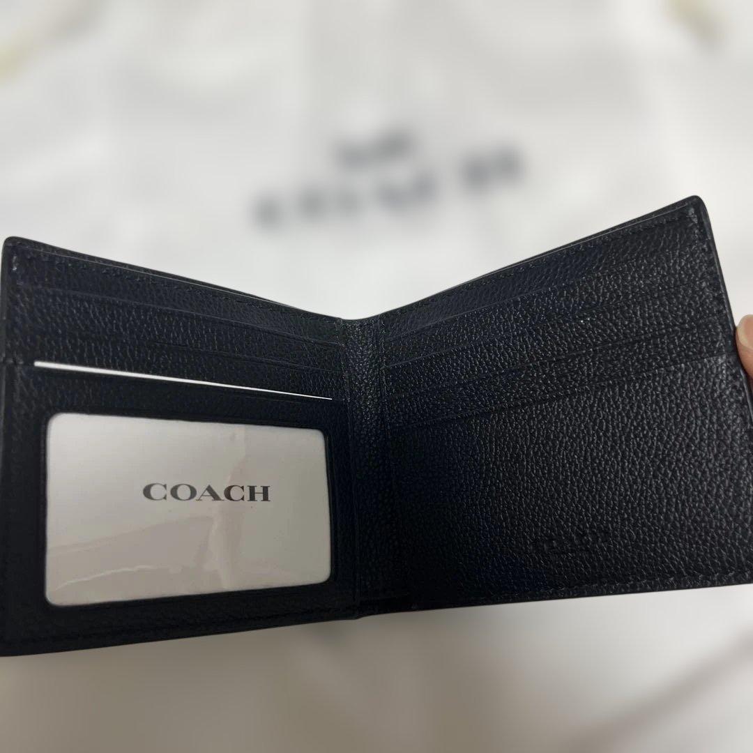 【新品】COACH メンズ 二つ折り財布 ウォレット