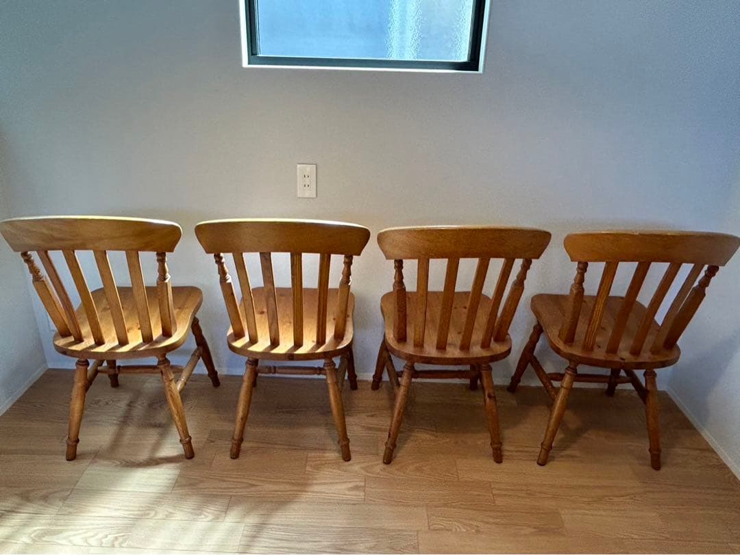 【70B】ダイニングチェア4脚セット(ヴィンテージ家具)