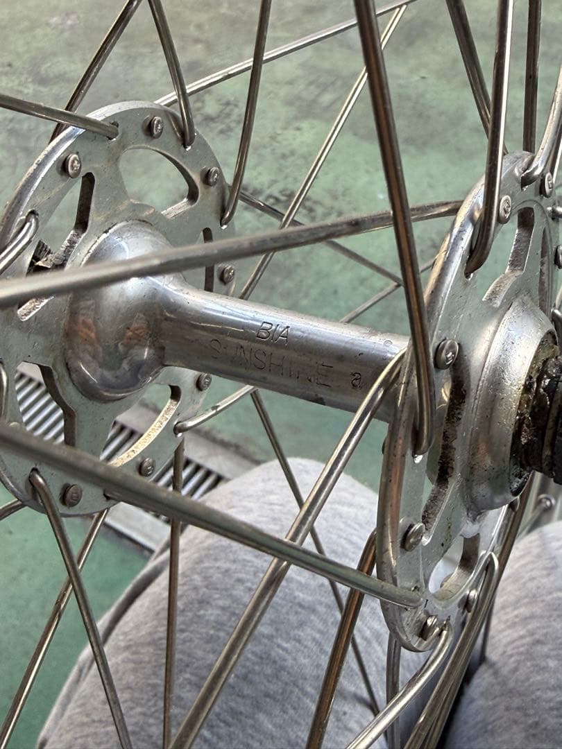 SUNSHIN サンシン　ピスト　フロントホイール　クリンチャー　700c完組