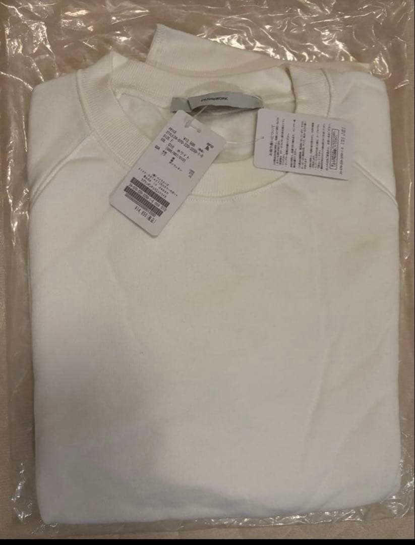 【新品未使用】FRAMeWORKフレームワーク　ラグランポンチョスエットホワイト