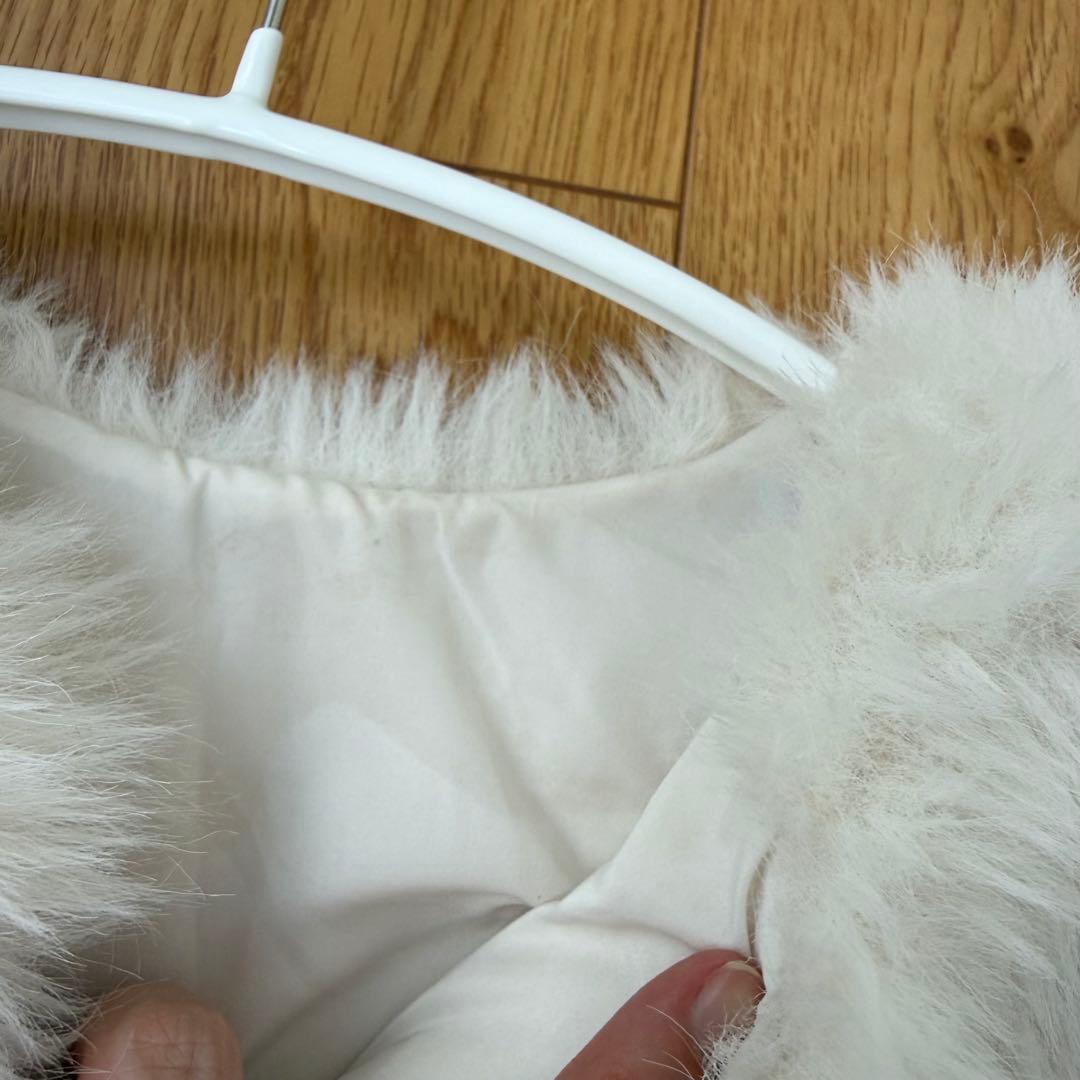 【1回のみ使用】 Birthday bash ファー ベスト ホワイト zara