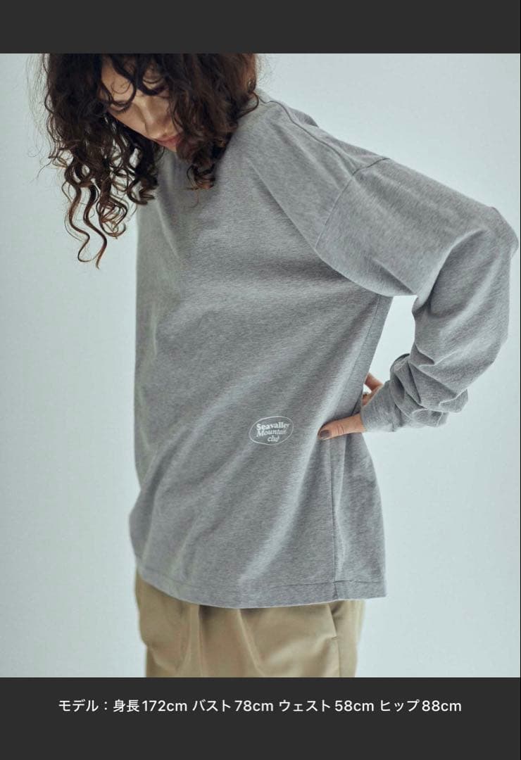トップス SEA SEAVALLY MOUNTAIN CLUB GRAPHIC L/S