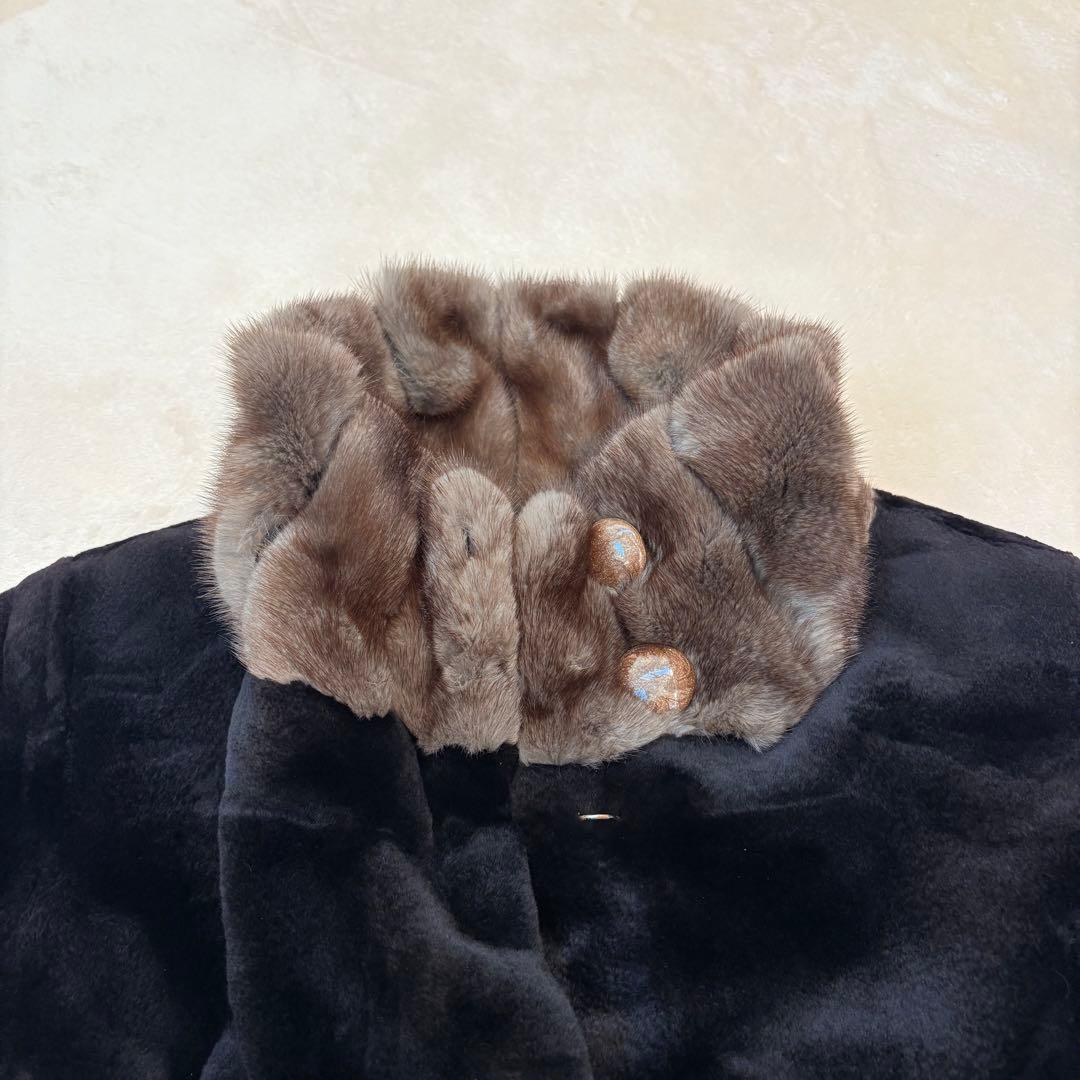 未使用タグ付き　定価262万　シェアードミンク　MT商事　ハーフコート　高級毛皮