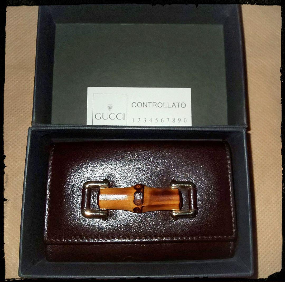 最終値下げ❗️グッチ GUCCI バンブーキーケース＊付属品付き☆未使用