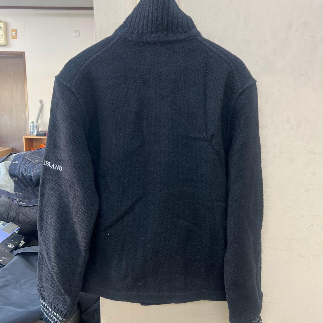わ*き様 新宿伊勢丹購入ストーンアイランド肉厚ニットアウターネイビーM