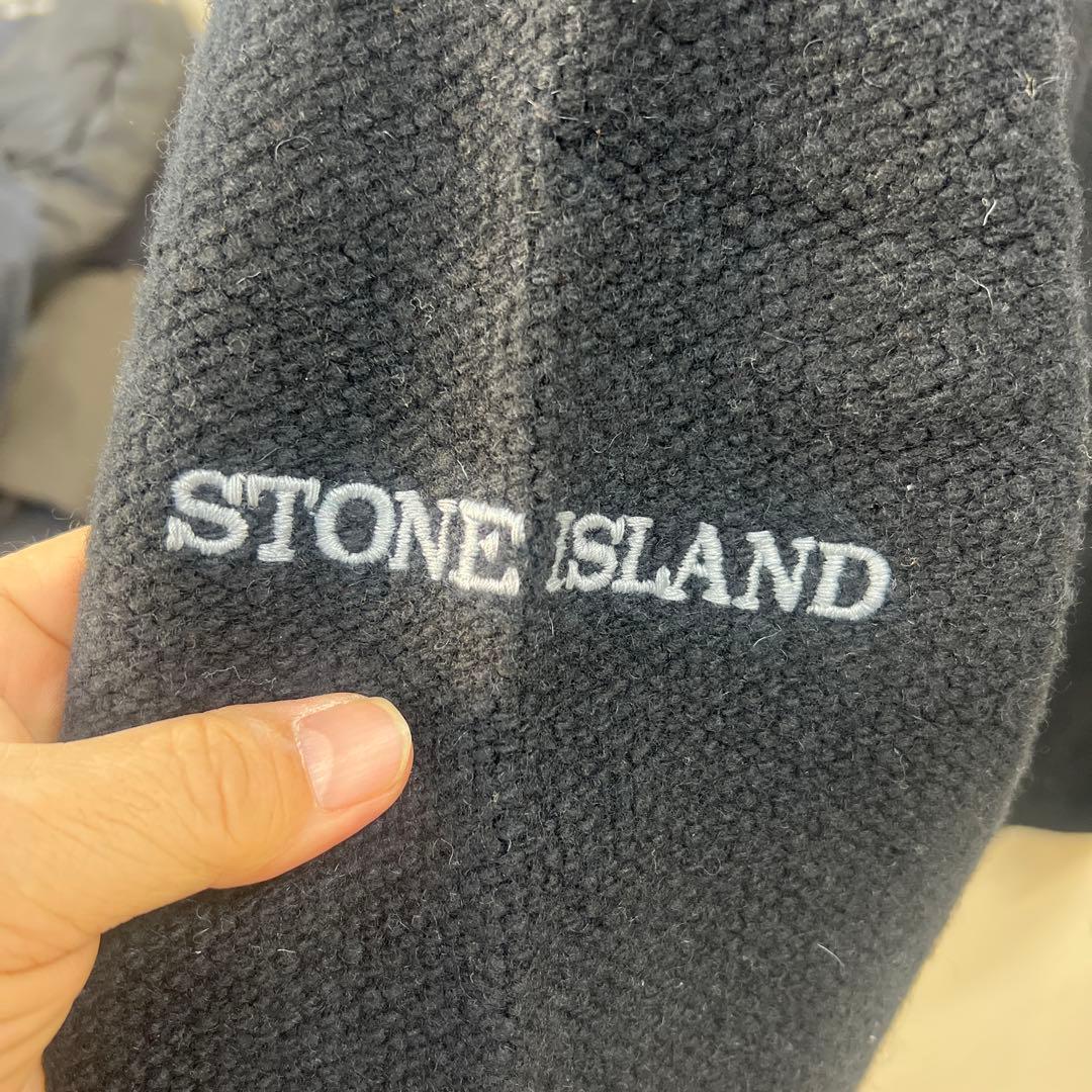 わ*き様 新宿伊勢丹購入ストーンアイランド肉厚ニットアウターネイビーM