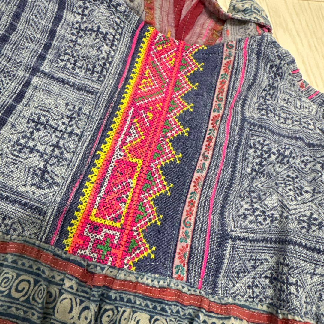 エスニック　民族　モン族　チュニック　刺繍