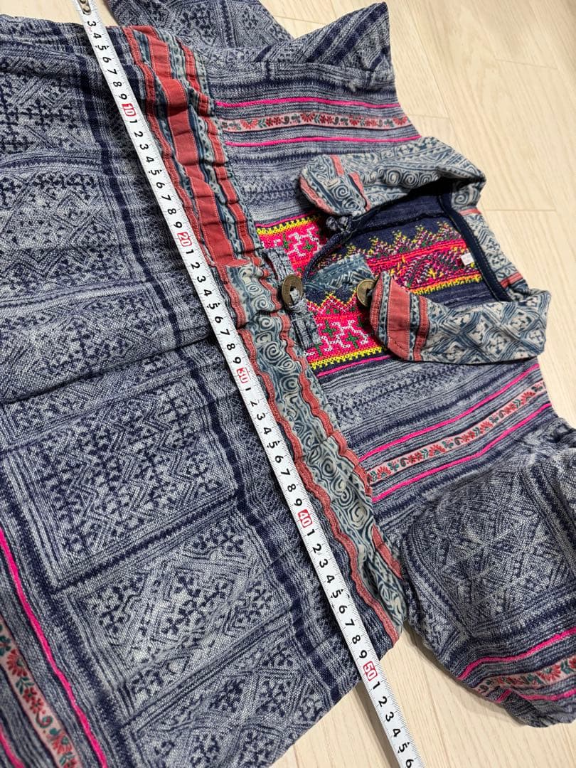 エスニック　民族　モン族　チュニック　刺繍