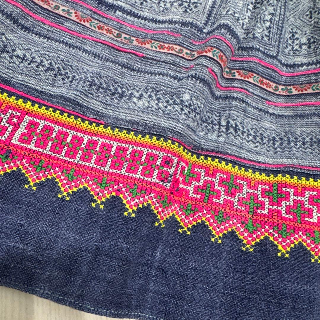 エスニック　民族　モン族　チュニック　刺繍