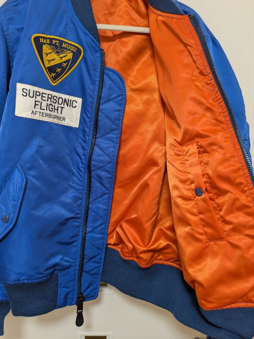 アーチロゴ　ワッペン　XXL　AVIREX MA-1 フライトジャケット