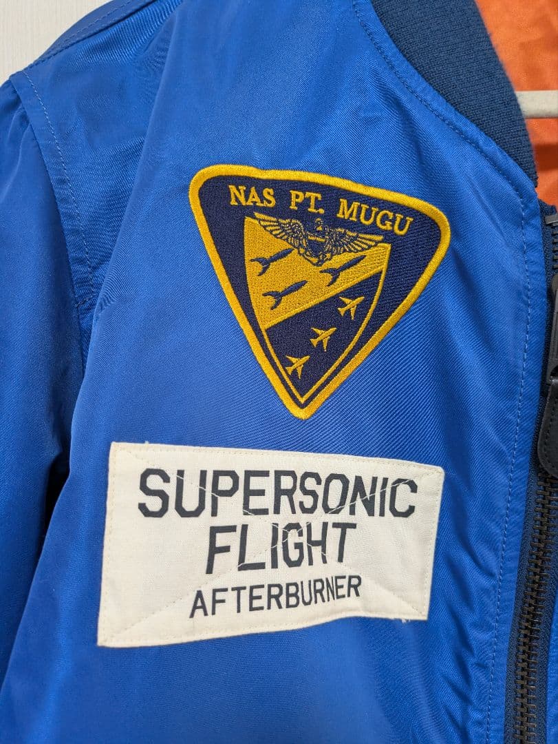 アーチロゴ　ワッペン　XXL　AVIREX MA-1 フライトジャケット