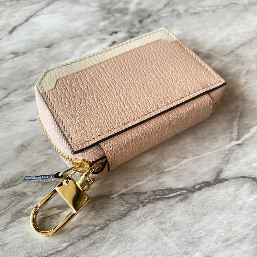 2294【新品 ラルコバレーノ】スマートWキーケース★鍵入れ★カードキー★レザー