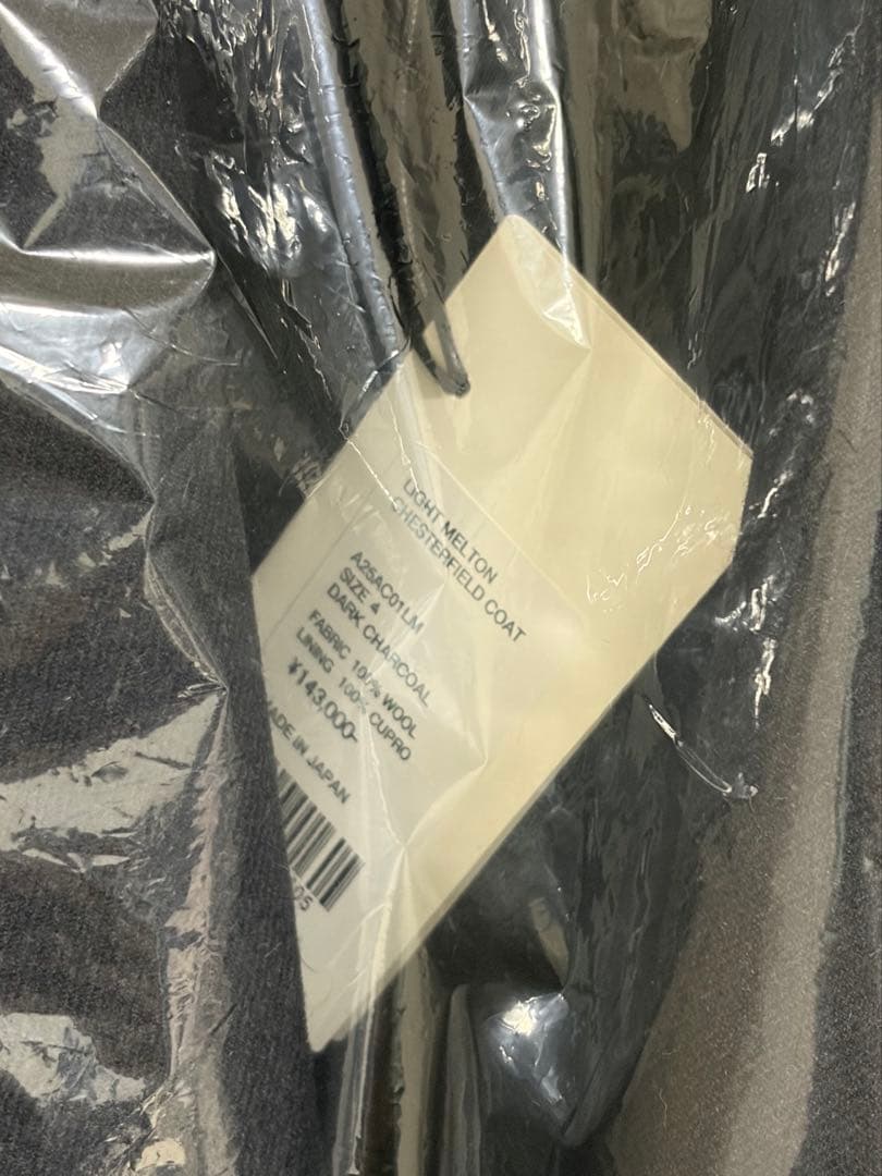 ジャケット・アウター AURALEE LIGHT MELTON CHESTERFIELD COAT