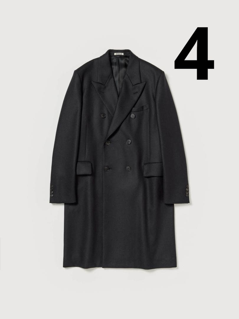 ジャケット・アウター AURALEE LIGHT MELTON CHESTERFIELD COAT