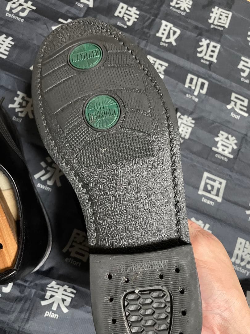 シ*コ様 A.P.C 黒のレザーシューズ ポストマン　25.5センチ