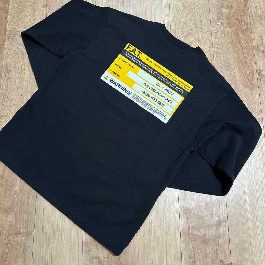 F.A.T. ブラック ロングスリーブ Tシャツ L