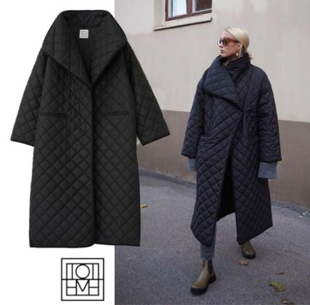 【新品未使用】TOTEME Signature キルトシェルコート　Sサイズ