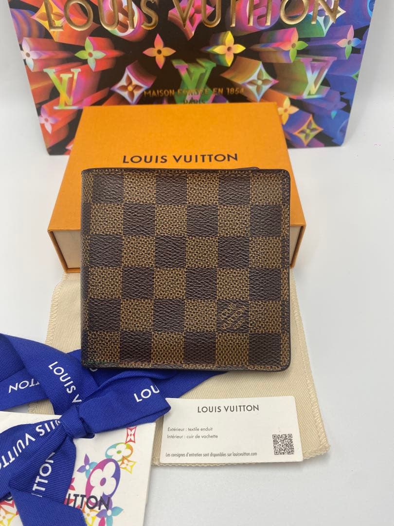 ルイヴィトンN62664 ダミエ グラフィット ポルトフォイユマルコ 折り財布
