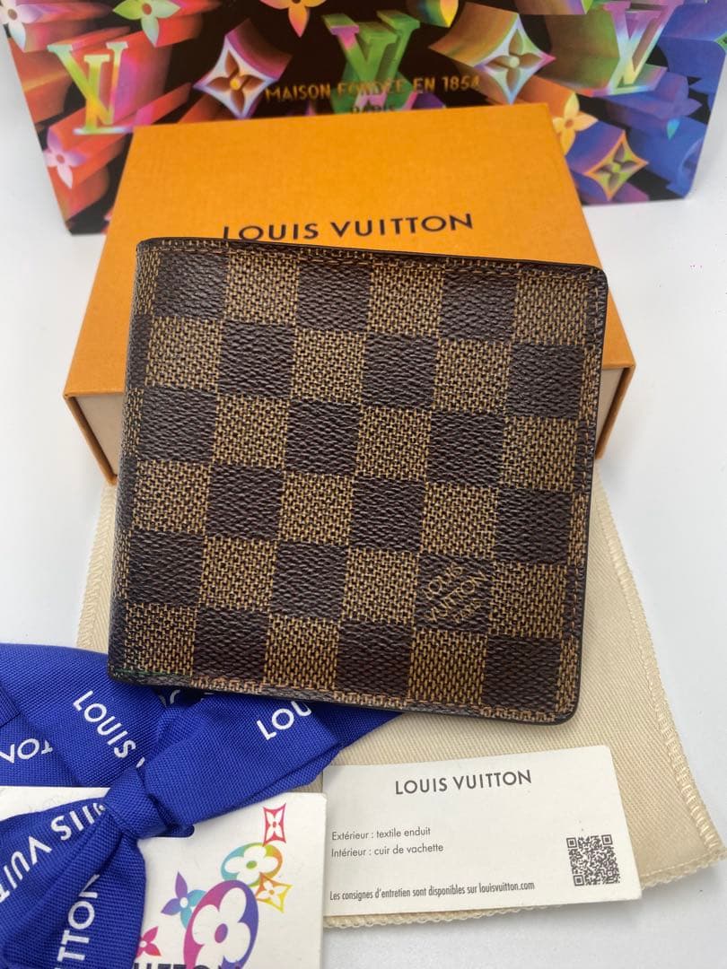 ルイヴィトンN62664 ダミエ グラフィット ポルトフォイユマルコ 折り財布