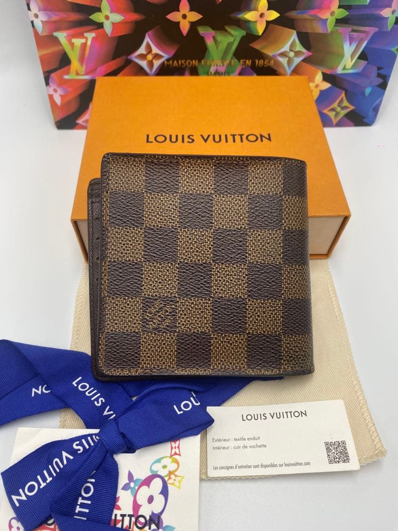 ルイヴィトンN62664 ダミエ グラフィット ポルトフォイユマルコ 折り財布