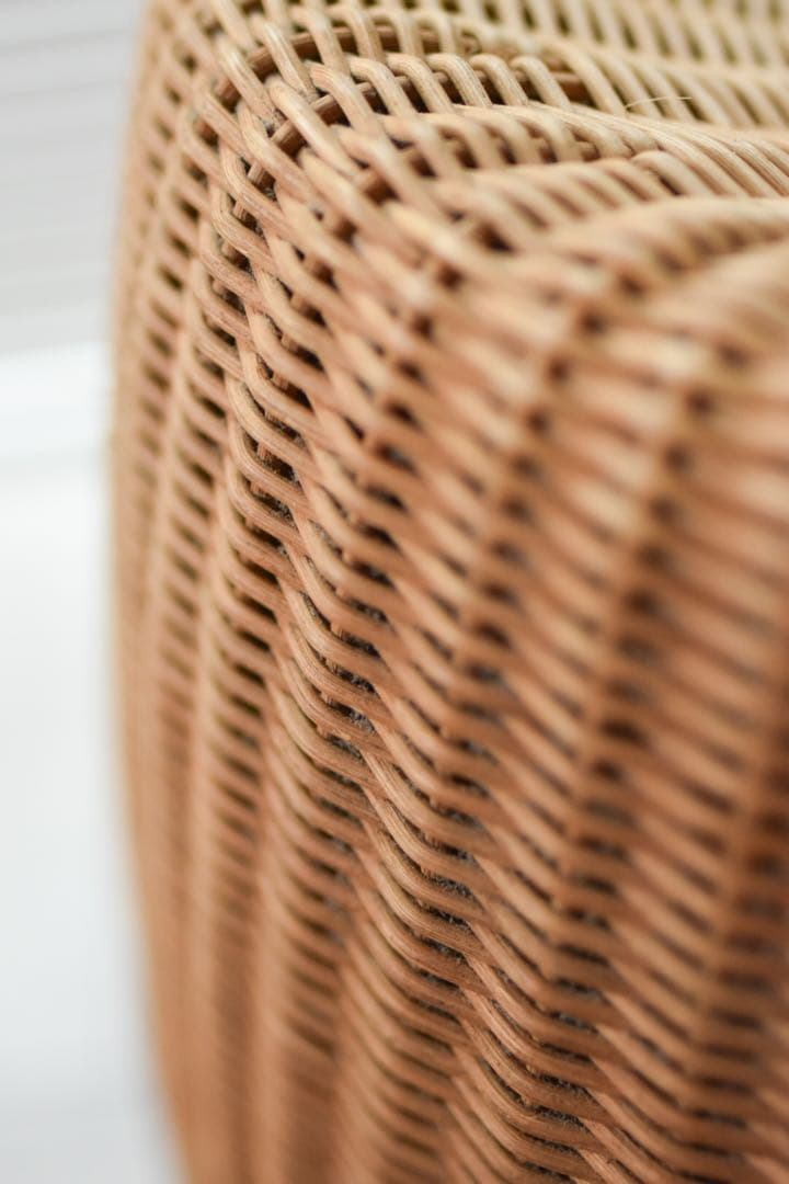 ラタン 円筒形スツール　剣持勇　ラタンスツール