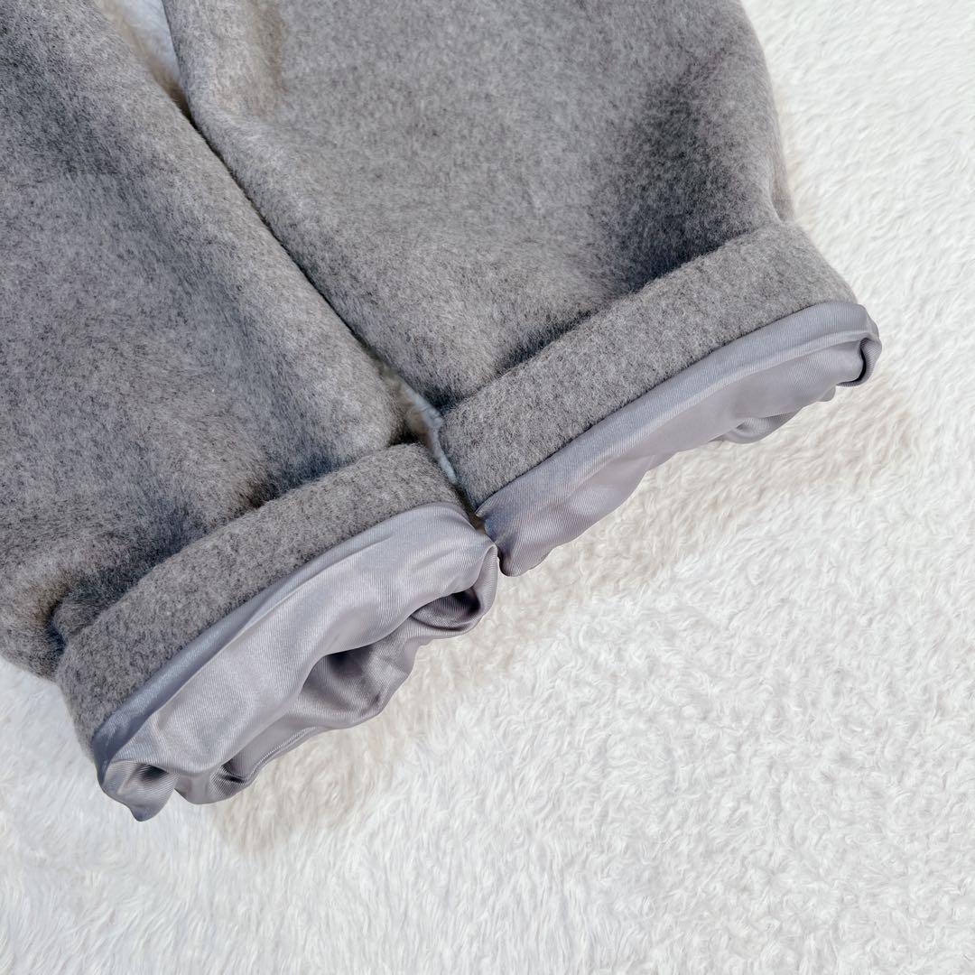 24AW✨ティッカ ウールショートコート ピーコート グレー 6.4万