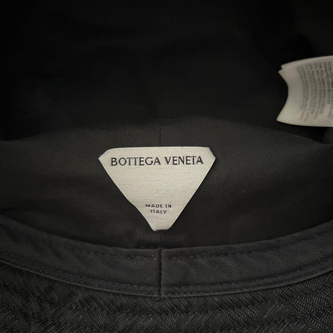 美品 ボッテガヴェネタ バケットハット ブラック 黒 Sサイズ 帽子 近年モデル