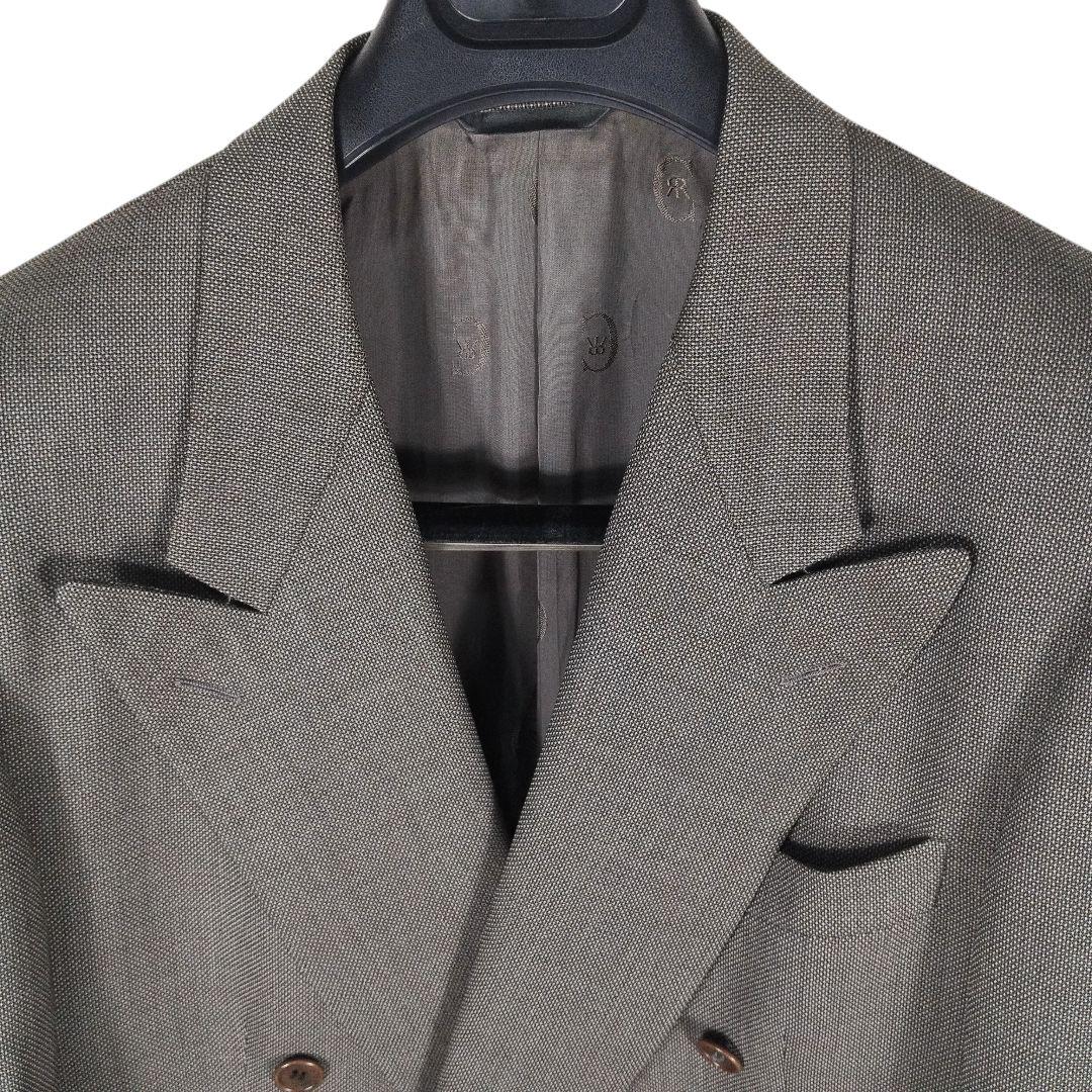 ​伊勢丹 CERRUTI ダブルスーツ セットアップ LL相当 ウール100%