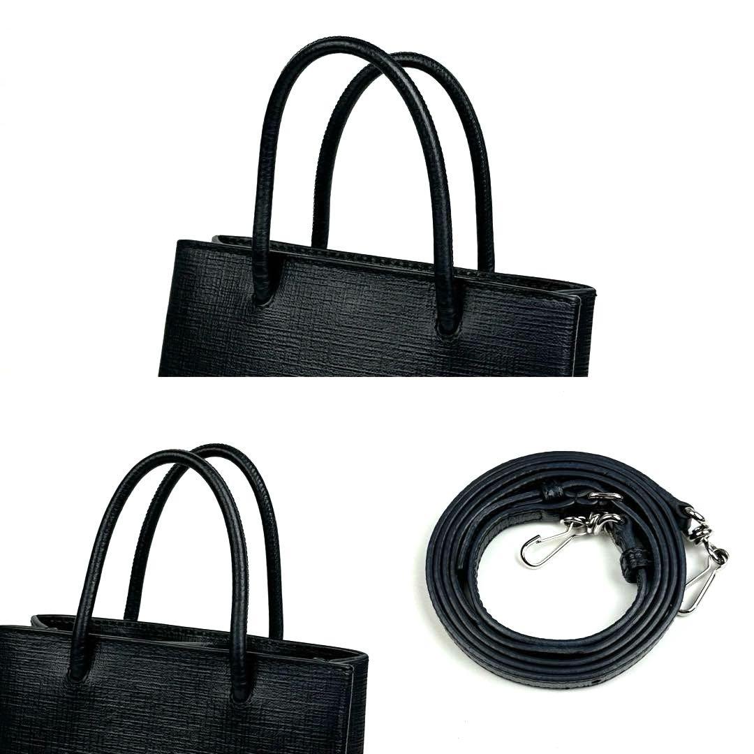 【美品】バレンシアガ　ショルダーバッグ　2way　エブリデイ　レザー　ブラック