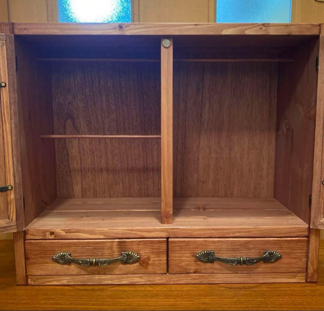 人形用木製クローゼット扉付き　レミン＆ソラン　メルちゃん　パオラドール　収納